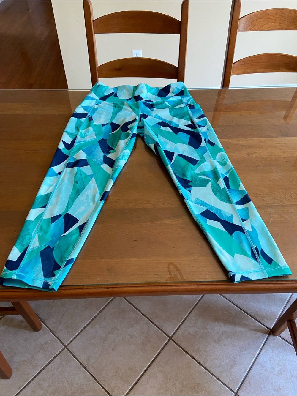 Ideology Teal, Aqua & Navy Active Leggings